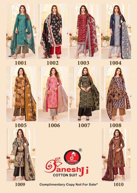 Ganeshji Nargis Vol-1 indo Cotton Designer Exclusive Dress Material
